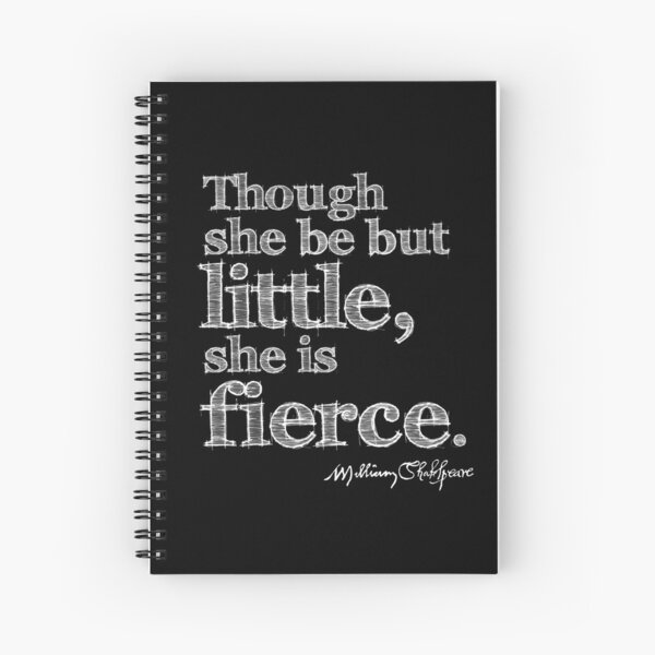 Item preview, Shakespeare Little But Fierce Grunge Sketch Quote (Light Version) designed and sold by Styled Vintage.