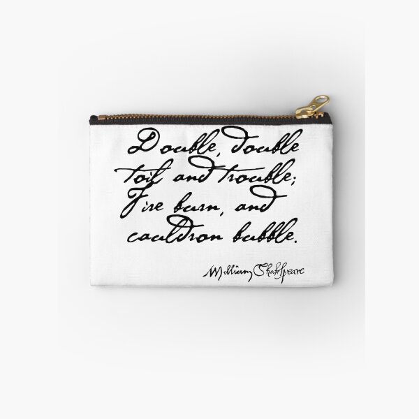 Item preview, Double, double, toil and trouble Macbeth Shakespeare Quote designed and sold by Styled Vintage.