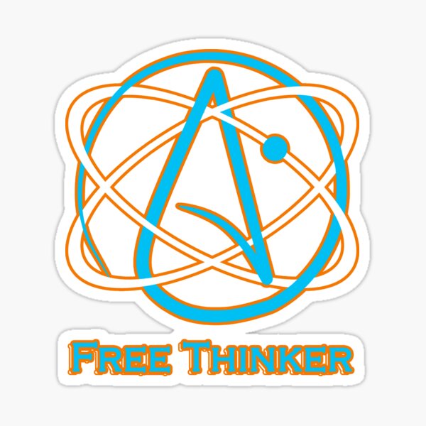 Item preview, Atheist Atom Free Thinker designed and sold by ThreadsNouveau.