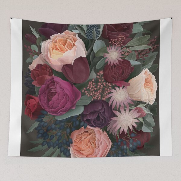 Item preview, Dark Florals designed and sold by Yuliya Art.