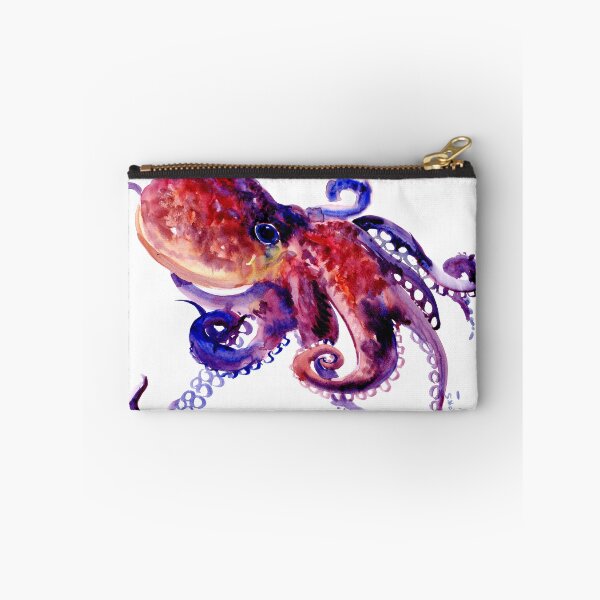 Item preview, Octopus, Red Purple Ocotpus Artwork designed and sold by surenart.