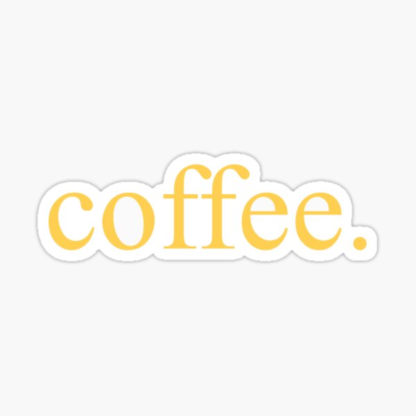 Coffee. Sticker