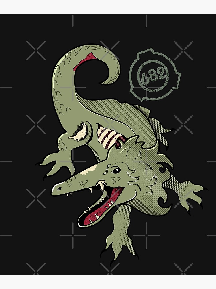 SCP-682 Hard-to-Destroy Reptile *HIGH QUALITY* | Art Board Print