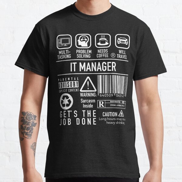 Item preview, IT Manager Definition Funny Symbols T Shirt designed and sold by JukeLox.