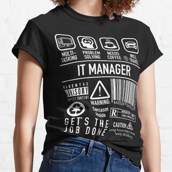 Item preview, IT Manager Definition Funny Symbols T Shirt designed and sold by JukeLox.