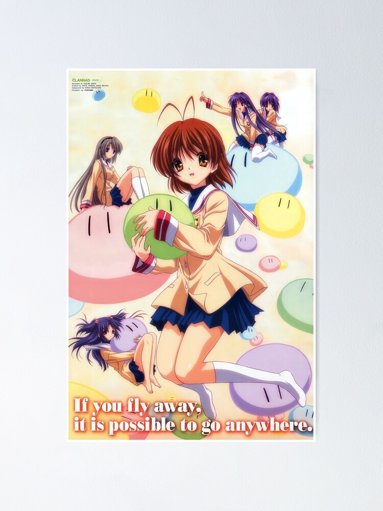 Clannad anime poster Nagisa Furukawa Poster for Sale by wazzaah