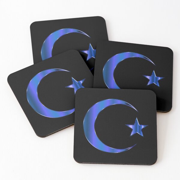 Item preview, Blue Metallic Crescent with Star designed and sold by Dator.