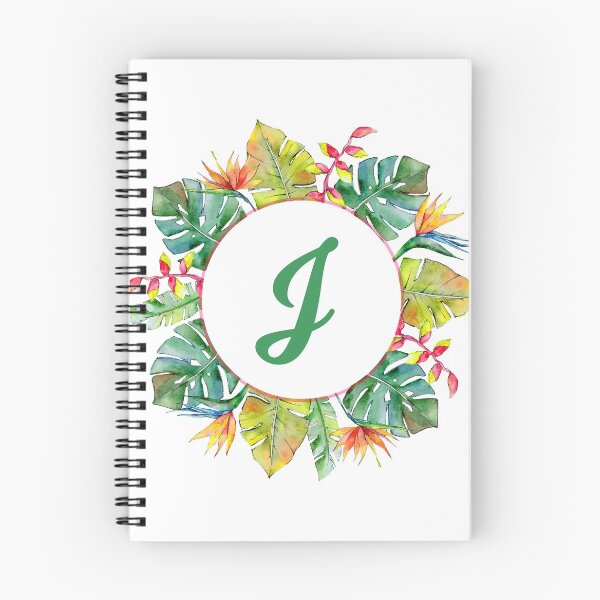 Item preview, Tropical Leaves Monogram J designed and sold by MysticMagpie.