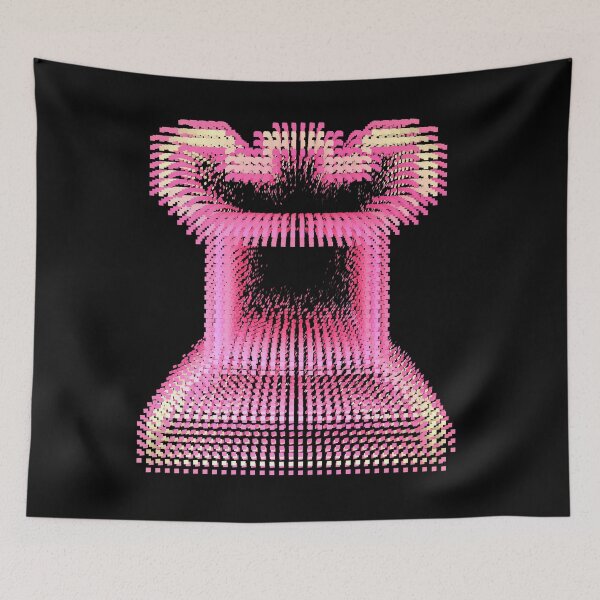 Item preview, Pointillist Rook: Girl-Friendly Chess Art designed and sold by Donovan Harshbarger.