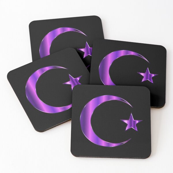 Item preview, Violet Metallic Crescent with Star designed and sold by Dator.