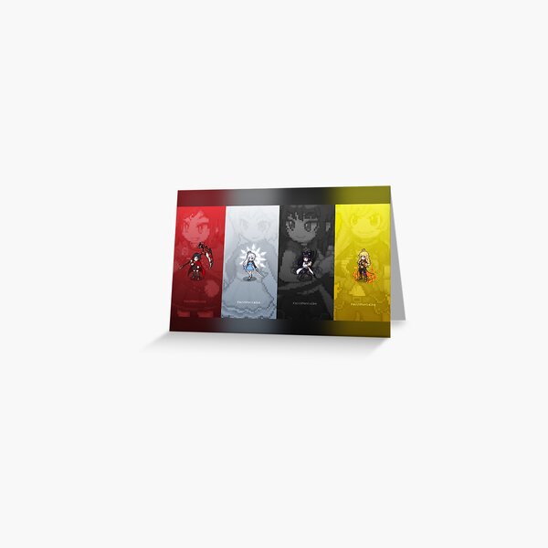 Pixel RWBY Greeting Card