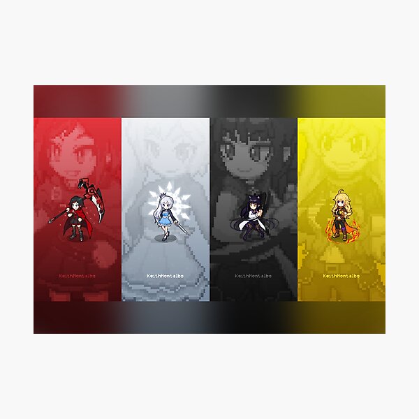 Pixel RWBY Photographic Print