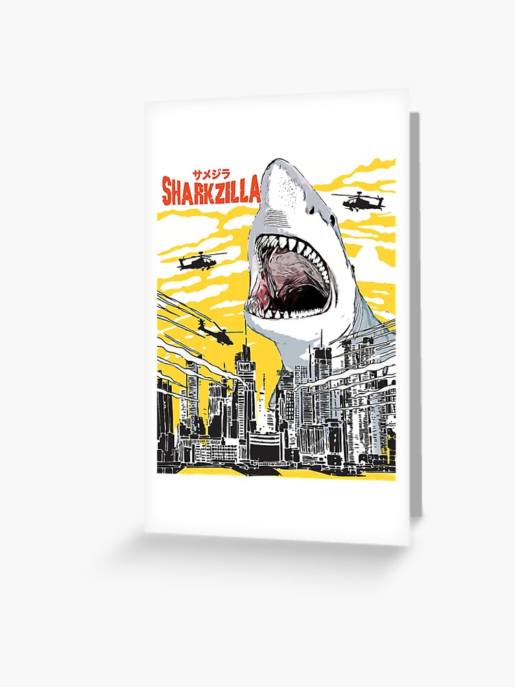 Sharkzilla Funny Shark T-Shirt | Shark Lovers Gift Sharkzilla Funny Shark T-Shirt | Shark Lovers Gift