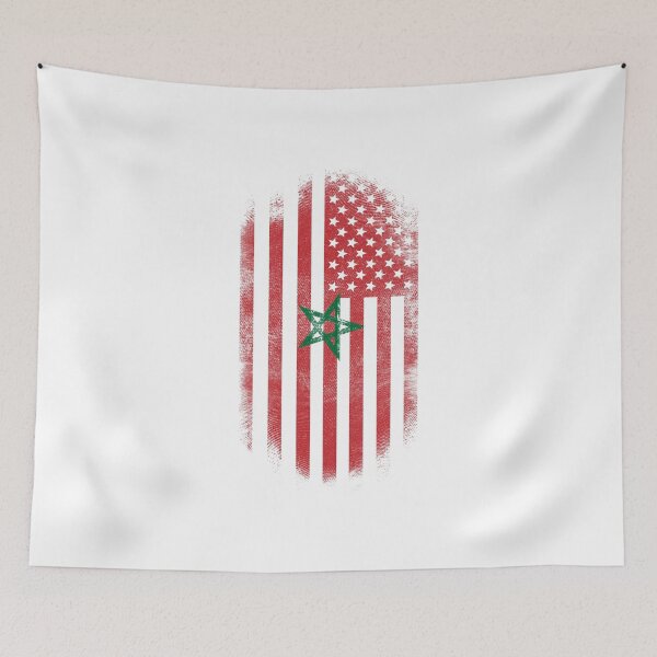 Item preview, Moroccan American Flag   Morocco and USA Design designed and sold by ockshirts.