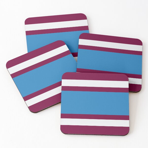 Item preview, Burnley Varsity Retro Claret, Blue & White Hoops designed and sold by Sporting Colour.