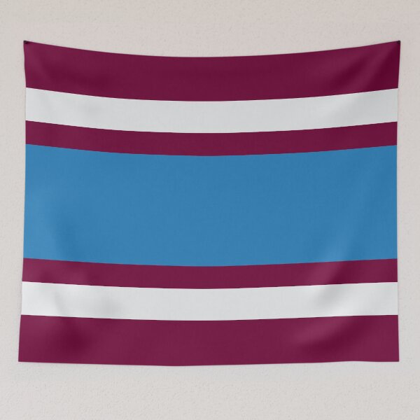 Item preview, Burnley Varsity Retro Claret, Blue & White Hoops designed and sold by Sporting Colour.