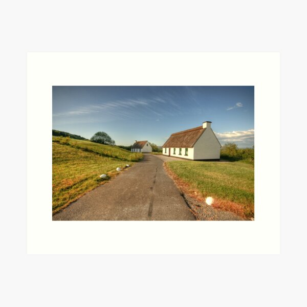 Thatched cottages Art Print