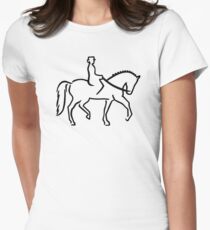 Dressage Women's Fitted T-Shirt