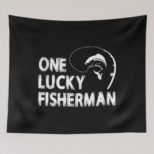 Item preview, One Lucky Fisherman Fishing designed and sold by Bendthetrend.