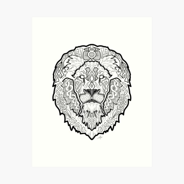 Norse Lion Art Print