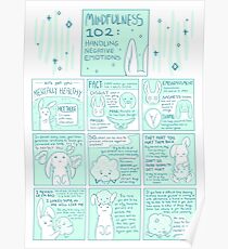 Lassen Sie uns geistig gesund werden: Achtsamkeit 102 Bunny Comic Poster