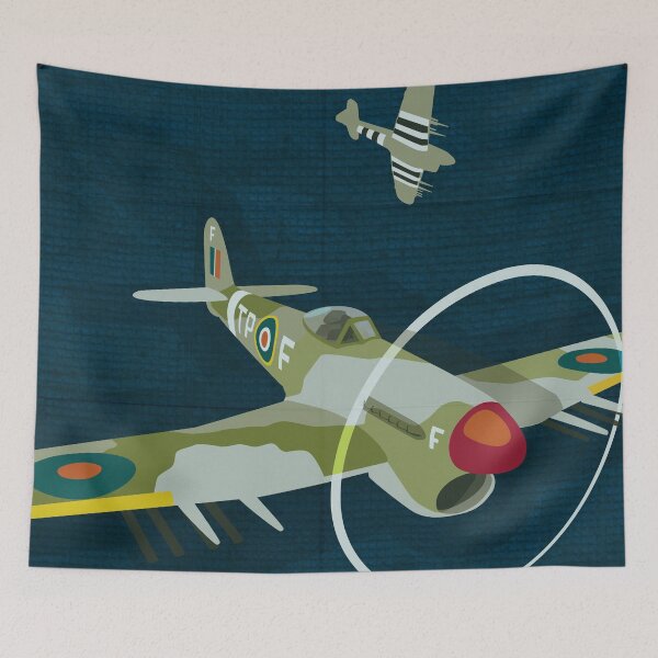 Item preview, Vintage Airplane RAF Hawker Typhoon by Dennis Weber of ShreddyStudio designed and sold by Dennis Weber.