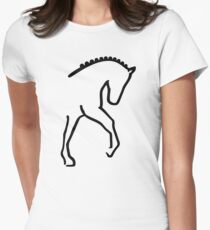 Dressage horse Women's Fitted T-Shirt