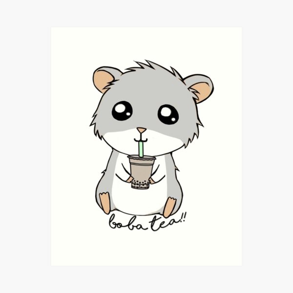 K Pop Gifts For Teens Girl Kawaii KPop Hamster Bubble Tea  Art Board Print  for Sale by 14thFloor