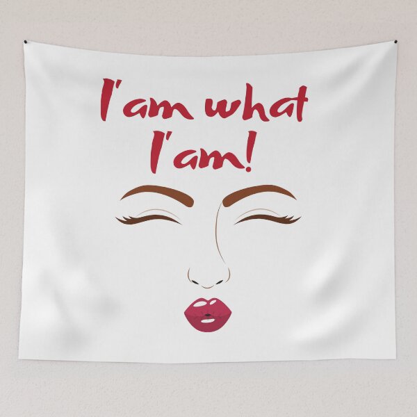 Item preview, I'am what i'am cool sayings shirt design red designed and sold by Whiskylover.