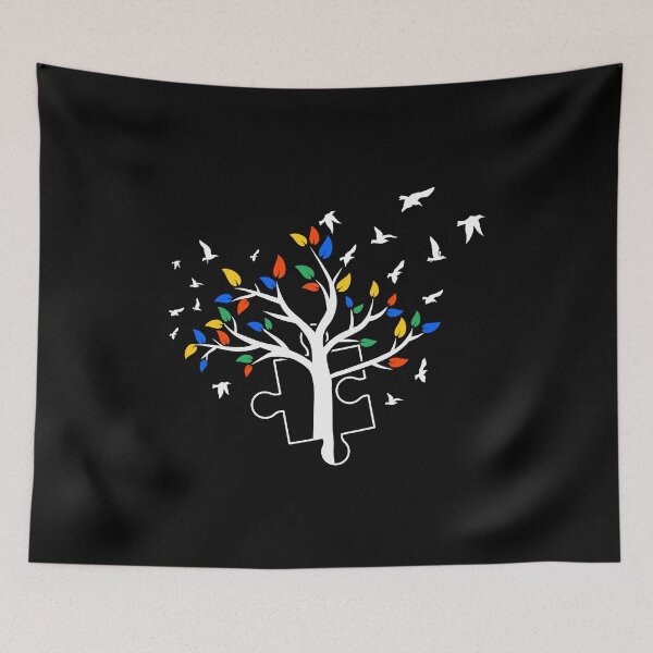Item preview, Autism Awareness Puzzle Tree Roots Design Gift designed and sold by inspiredtrend.