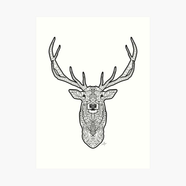 Norse Elk Art Print