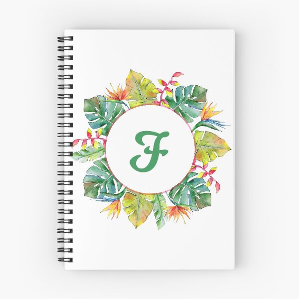 Item preview, Tropical Leaves Monogram F designed and sold by MysticMagpie.