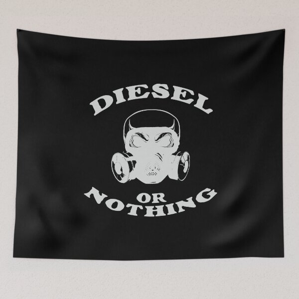 Item preview, Diesel or Nothing Truck 4X4 Power Fuel Gas Mask Silver designed and sold by KNUXX Shop.