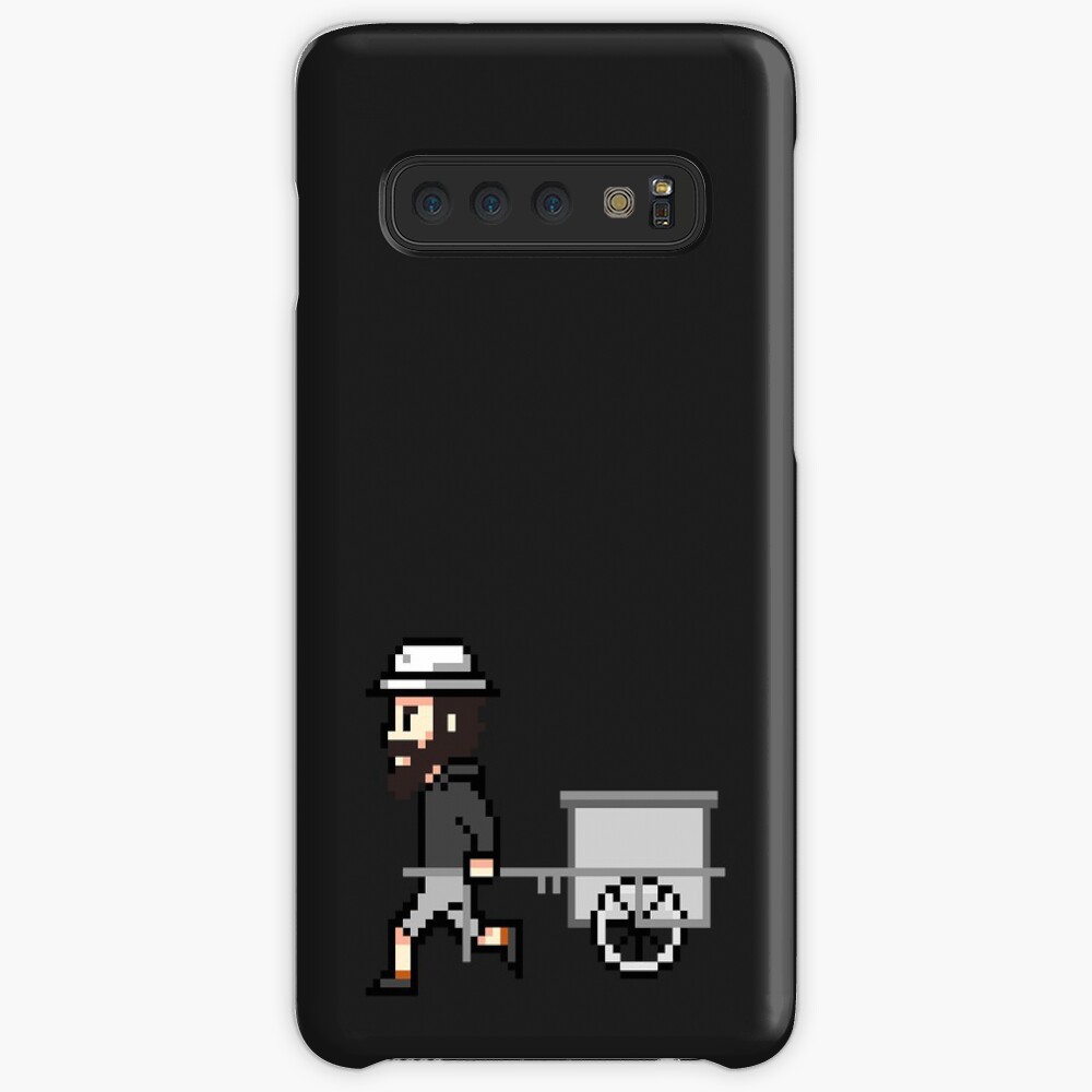 The Longest Pixel (black) Hülle & Klebefolie für Samsung Galaxy