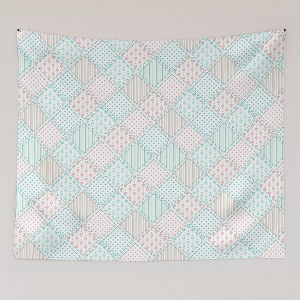 Item preview, Patchwork cute pattern in folk style, country background. designed and sold by illucesco.
