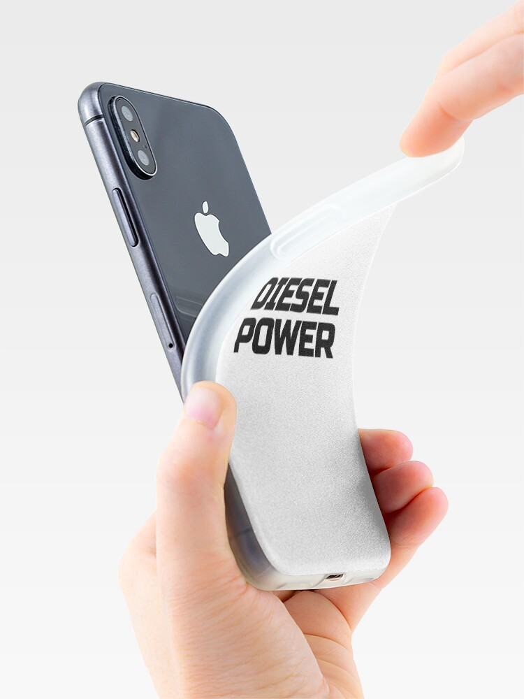Alternate view of Diesel Power Diesels Roll Coal Roll Coal Trucker 4X4 Black iPhone Case & Cover