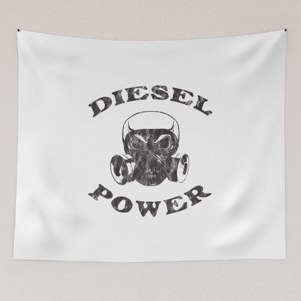 Item preview, Diesel Power Gas Mask Skull Truck Offroad Black Distressed designed and sold by KNUXX Shop.