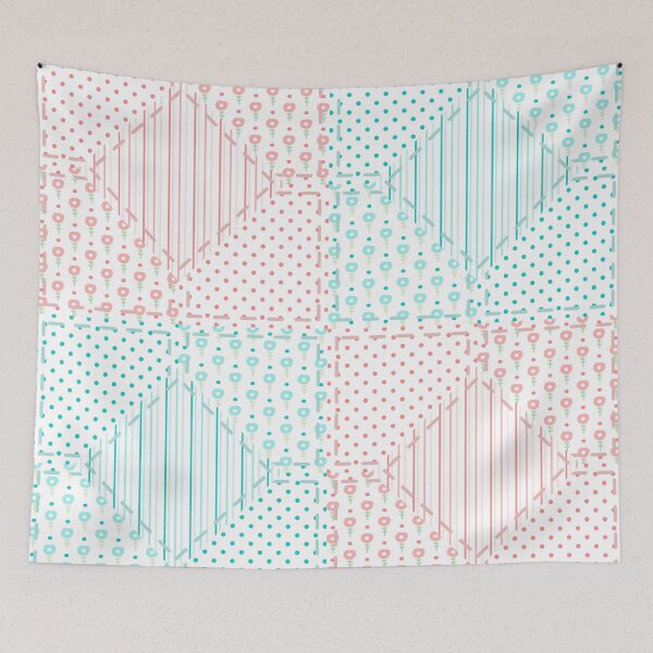 Item preview, Patchwork cute pattern in folk style, country background.  designed and sold by illucesco.