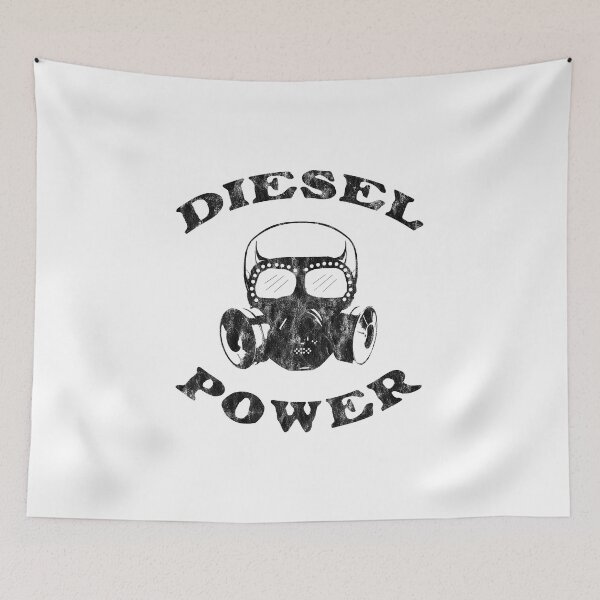 Item preview, Diesel Power Gas Mask Skull Truck Offroad Black Glass designed and sold by KNUXX Shop.