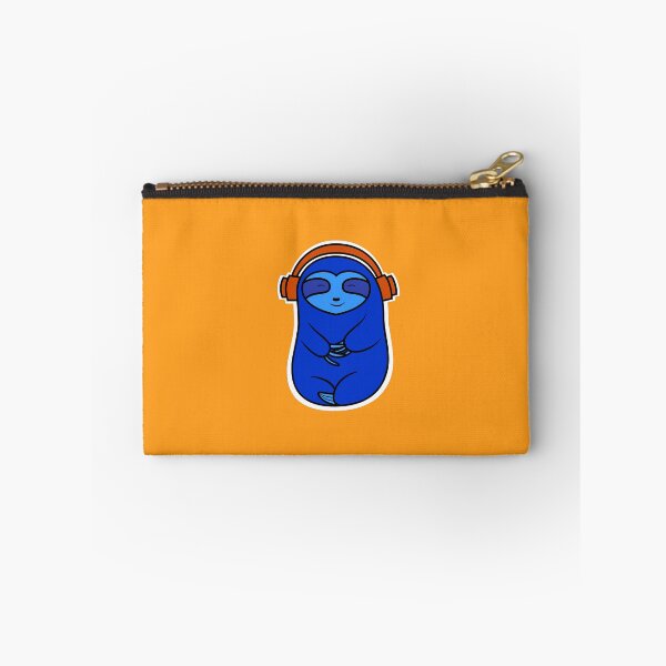 Item preview, Happy Blue Sloth Listening to Music designed and sold by SubtleSplit.