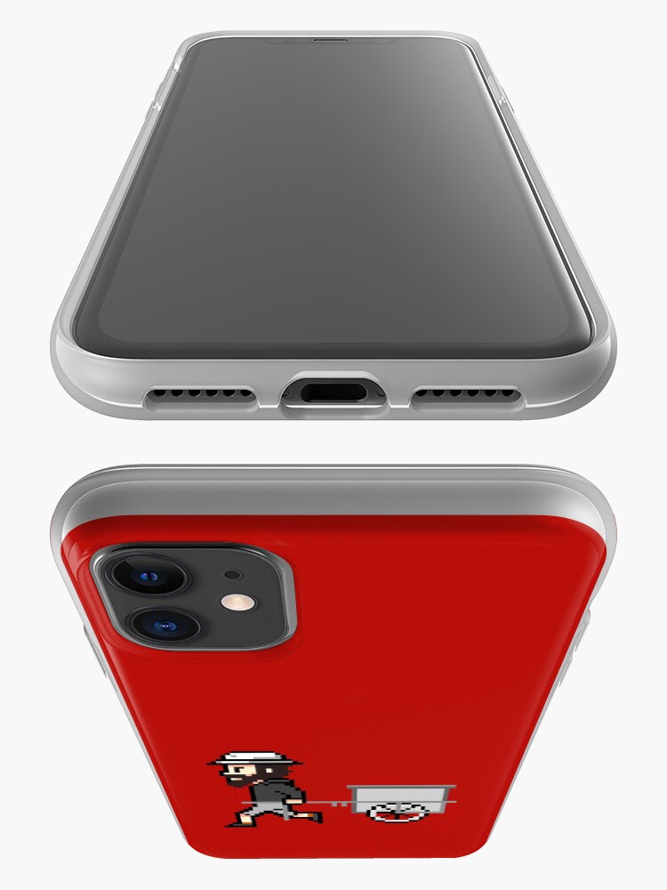 Alternative Ansicht von The Longest Pixel (crimson) iPhone-Hülle & Cover