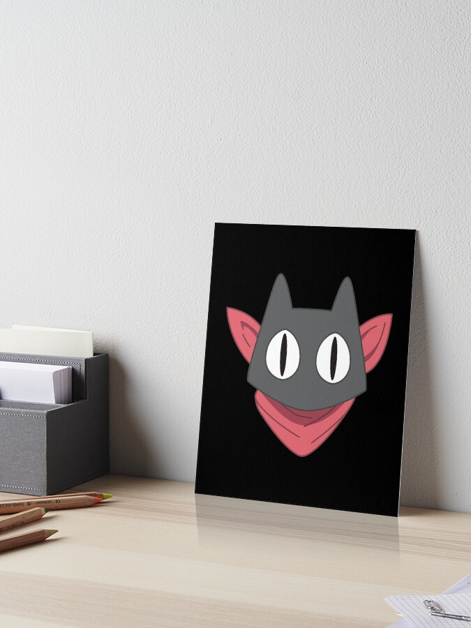 Nichijou Sakamoto Cat Head Shirt For Anime Lovers Art Board Print for Sale  by Clort