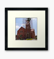 Church repairs Framed Print