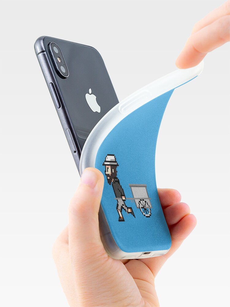 Alternative Ansicht von The Longest Pixel (light blue) iPhone-Hülle & Cover