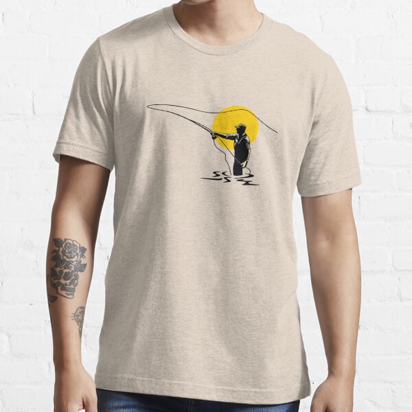 Fly Fishing Angler Vintage Retro Look Men's Premium T-Shirt