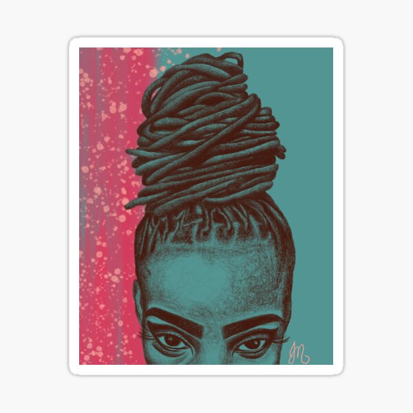 High bun Sticker