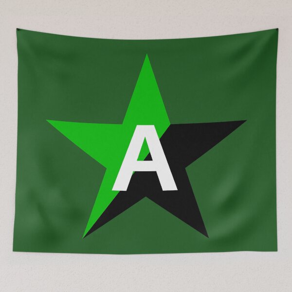 Item preview, Green Environmental Anarchism Star Symbol designed and sold by Dator.