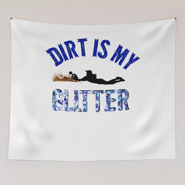 Item preview, Dirt Is My Glitter Funny Softball Design designed and sold by spinningvisions.
