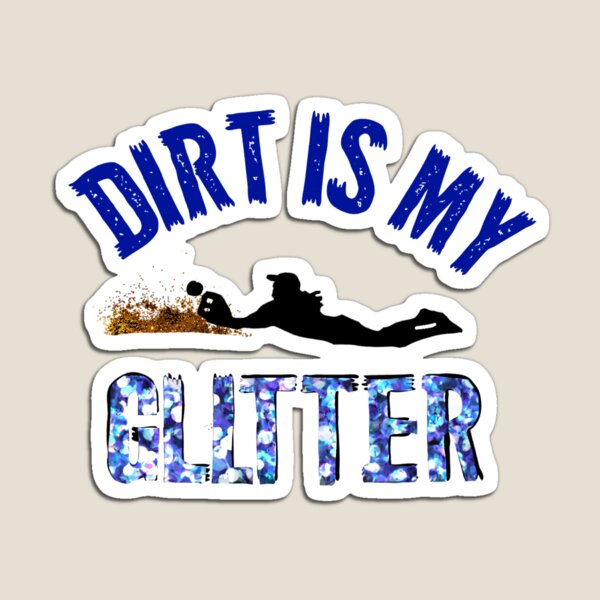 Item preview, Dirt Is My Glitter Funny Softball Design designed and sold by spinningvisions.