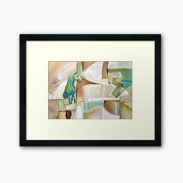HORSE IN THE ABSTRACT Framed Art Print